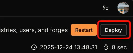 Deploy Button